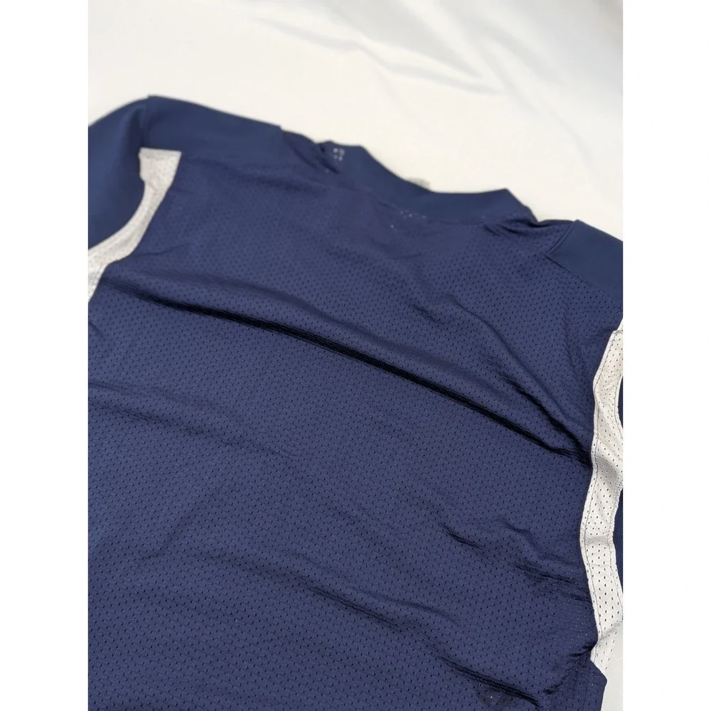 Adidas Football Jersey Practice Mens 3XL Blue Techfit Hyped J Sports Breathable